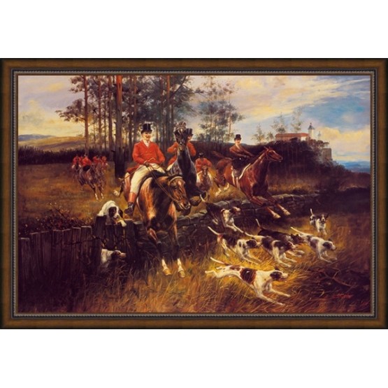 Картина "Охота" М.Сатаров 