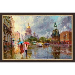 Картина "Летний дождь в Питере" В.Ковалев 57-807