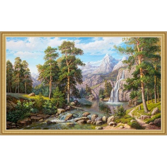 Картина "Водопад" В.Потапов 61-210